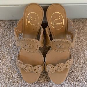 Jack Rogers Luccia Leather Wedge Sandal